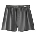 thumbnail image 4 of Men's Soft Cotton Boxer Shorts, Breathable Loose Fit Underwear, Comfortable Casual Sleep Shorts with Elastic Waist, No Ride-Up, Size L-4XL, 4 of 6