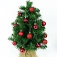 thumbnail image 4 of 36 piezas/caja de bolas de Navidad doradas y rojas para decoración de árboles de Navidad, 4 cm, adornos navideños para el hogar, regalo de Año Nuevo 2025, 4 of 5