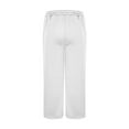 thumbnail image 7 of Enjoytime Mens Casual Pants Loose Elastic Waist Pants Solid Color Athletic Workout Gym Outdoor Trousers for Men with Pockets White S, 7 of 7