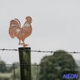 thumbnail image 4 of Handmadetneonsign Rooster Metal Rusty Tree Stake, Chicken Garden Tree Stake, Farm Metal Tree Stake Decor 046020, 4 of 5