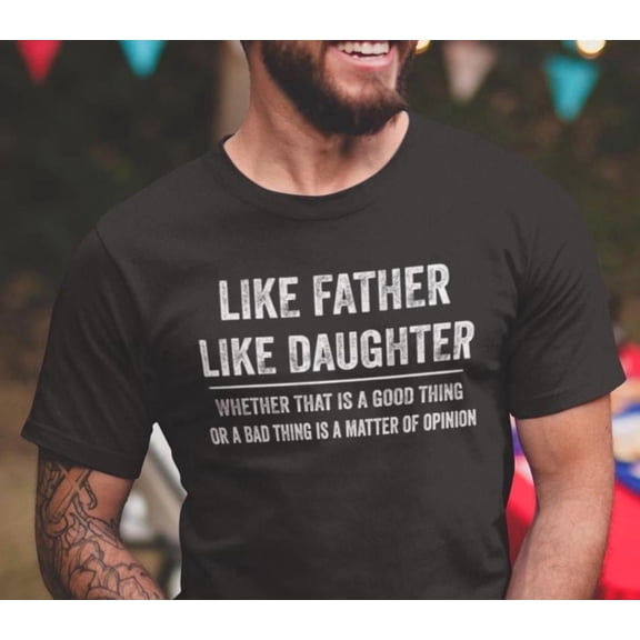 MiyazakiLy Like Father Like Daughter T-Shirt – Father’s Day , Personalized Dad Shirt, Perfect for Dads from Daughters