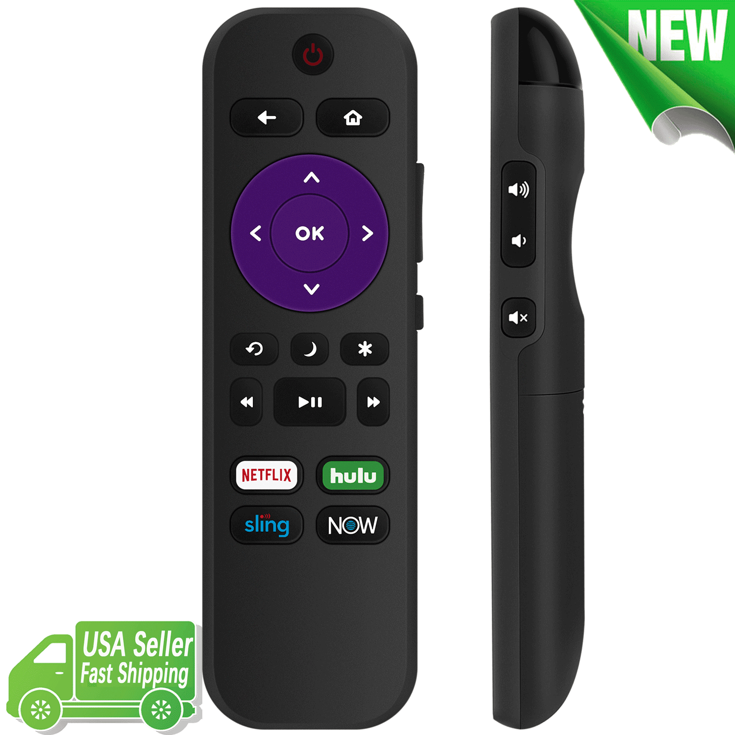 Replacement Remote Control for ONN TV 100021261 100024699 100044717 100005395