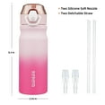 thumbnail image 2 of BJPKPK 18oz Stainless Steel Water Bottle with Straw, Insulated Water Bottle with Leak Proof Lid, Cherry Blossom, 2 of 6