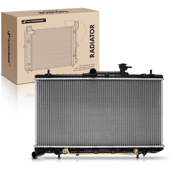 A-Premium Engine Coolant Radiator with Transmission Oil Cooler Compatible with Hyundai Accent 2000-2005 1.5L 1.6L, Automatic Transmission, Replace# 2531025100