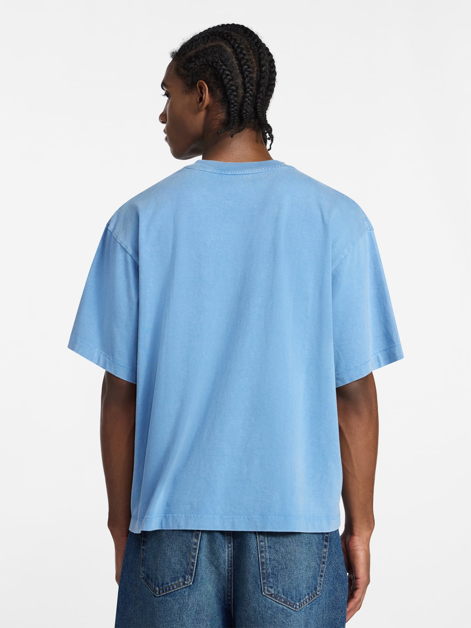 No Boundaries Boxy Fit Heavyweight Graphic Tee Shirt, Men's XS-4XLT