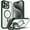 Green, variant on NGB SUPREMACY For iPhone 16 Pro Case Built-In Camera Guard Kickstand Lens Protector Wireless Charging MagSafe/Qi Magnetic Car Mount Apple iPhone 16 Pro Phone Case Cover