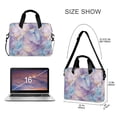 thumbnail image 3 of FORMRS 16" Laptop Bag Carrying Sleeve Case with Handle Travel Shoulder Briefcase, Purple Marble Pattern, 3 of 8