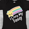 thumbnail image 4 of Inktastic I Love My Daddy Boys Girls Star Rainbow Boys or Girls Baby Bodysuit, 4 of 5