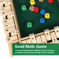 thumbnail image 4 of Juego de dados Shut The Box GOTHINK Wooden para 2-4 jugadores con 10 dados, 4 of 7