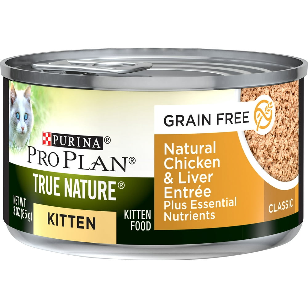 (24 Pack) Purina Pro Plan Grain Free, Natural Pate Wet Kitten Food