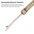 thumbnail image 3 of Thread Remover, Red Round Ball Multi Functional Stylish Alloy Sewing Unpicker Vintage Slip Proof Handle  for Needlework, 3 of 8