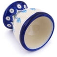 thumbnail image 2 of Polmedia Floral Peacock Polish Pottery Egg Holder, 2 of 6