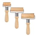 thumbnail image 2 of Rodillo de madera de una sola cabeza para harina, mango de madera grueso para cocina, rodillo para amasar, rodillo para amasar que ahorra trabajo, herramienta práctica para hornear, 2 of 6