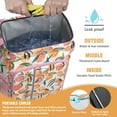 thumbnail image 2 of Peach Print Insulated Cooler Backpack - 20L High-Capacity Soft Cooler Bag for Camping, Beach & Picnic, Leakproof Lunch Backpack with Vibrant Kawaii Peach Fruit Design, Keeps Food & D, 2 of 5