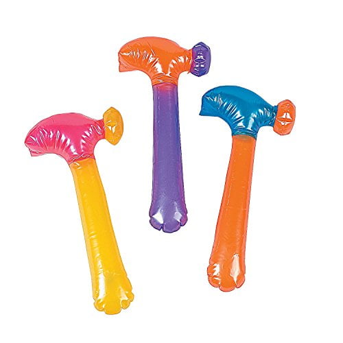 BLOW UP INFLATABLE HAMMERS PARTY ACCESSORY DECORATION DESIGN HEN STAG KIDS 