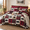 Burgundy Black-Full, variant on - Rusticforter Set Cabinmas Lodge Western Country Bear Deer Moose Woodland Rv Outdoor Theme Soft Lightweight Bedding 3 Pieces Tau