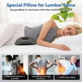 thumbnail image 6 of 3-in-1 Rechargeable Back Massager with Heat – Height Adjustable Electric Lumbar Support Pillow for Bed & Chair, Deep Tissue Pain Relief, Memory Foam Wedge Cushion, 2025 Model, 6 of 7