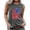 Gray, variant on Women's 4th of July Tank Tops Proud Patriotic Stars and Stripes Graphic Tshirts Cotton Sleeveless T-shirts Cami Athletic Crewneck Tanks Summer Tops for Women 2024