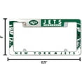 thumbnail image 2 of New York Football Jets NFL Chrome Metal License Plate Frame with Bold Full Frame Design, 2 of 6