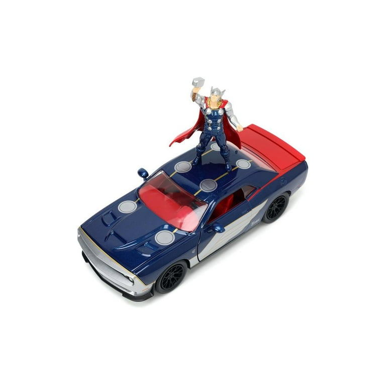 2015 Dodge Challenger SRT Hellcat w/ Thor Diecast Figure - Jada