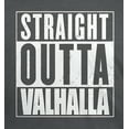 thumbnail image 2 of Old Glory Mens Straight Outta Valhalla VIking Valkyrie Short Sleeve Graphic T Shirt, 2 of 6