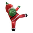 thumbnail image 3 of Papá inflable de escalada navideño con LED incorporado, Papá colgante con bolsa de regalo, decoración para exteriores para azotea y patio., 3 of 8