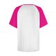 thumbnail image 4 of Tops de Cuello Redondo para las Mujeres en Contraste Impreso Suéter de Manga Corta Top de Moda, Blusa Casual Ligera para Diario, 4 of 5
