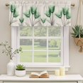 thumbnail image 3 of Green Floral Valances for Windows, Elegant Tulip Vintage Wildflower Plant Light Filtering Kitchen Curtains, Rod Pocket Window Valance Curtains for Living Room Bedroom, 60" W x 18" L, 2 Panels, 3 of 9