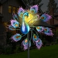 thumbnail image 2 of Wind Spinners Outdoor Metal - Peacock Kinetic Wind Spinner Outdoor for Home Outdoor Patio, Lawn & Garden Decoration, 2 of 7