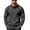 Dark Gray, variant on Men's Long Sleeve Quarter Zip Pullover Lined Mock Neck Sweatshirt Color Block Elbow Patch Casual Top Big Tall Relaxed Fit Warm Thermal for Fall Winter Daily Fashion Wear Light Gray M
