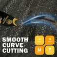 thumbnail image 4 of Oscillating Multi Tool Hook Knife Blade, 5 PCS Multitool Saw Blades for Cutting Soft Materials Roofing Shingles, PVC Floor Carpet, Cardboard, 4 of 5