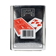 (2 pack) Bicycle Prestige Plastic Premium Playing Cards, Standard Index, 1 Deck (Red or Blue - Color May Vary)