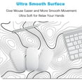 thumbnail image 3 of Topographic Map Mouse Pad XXL Extended Gaming Desk Pads Large White Contour Lines Mousepad Minimalism Full Desktop Mouse Mat with Non-Slip Rubber Base(Size:35.4x15.7in), 3 of 6