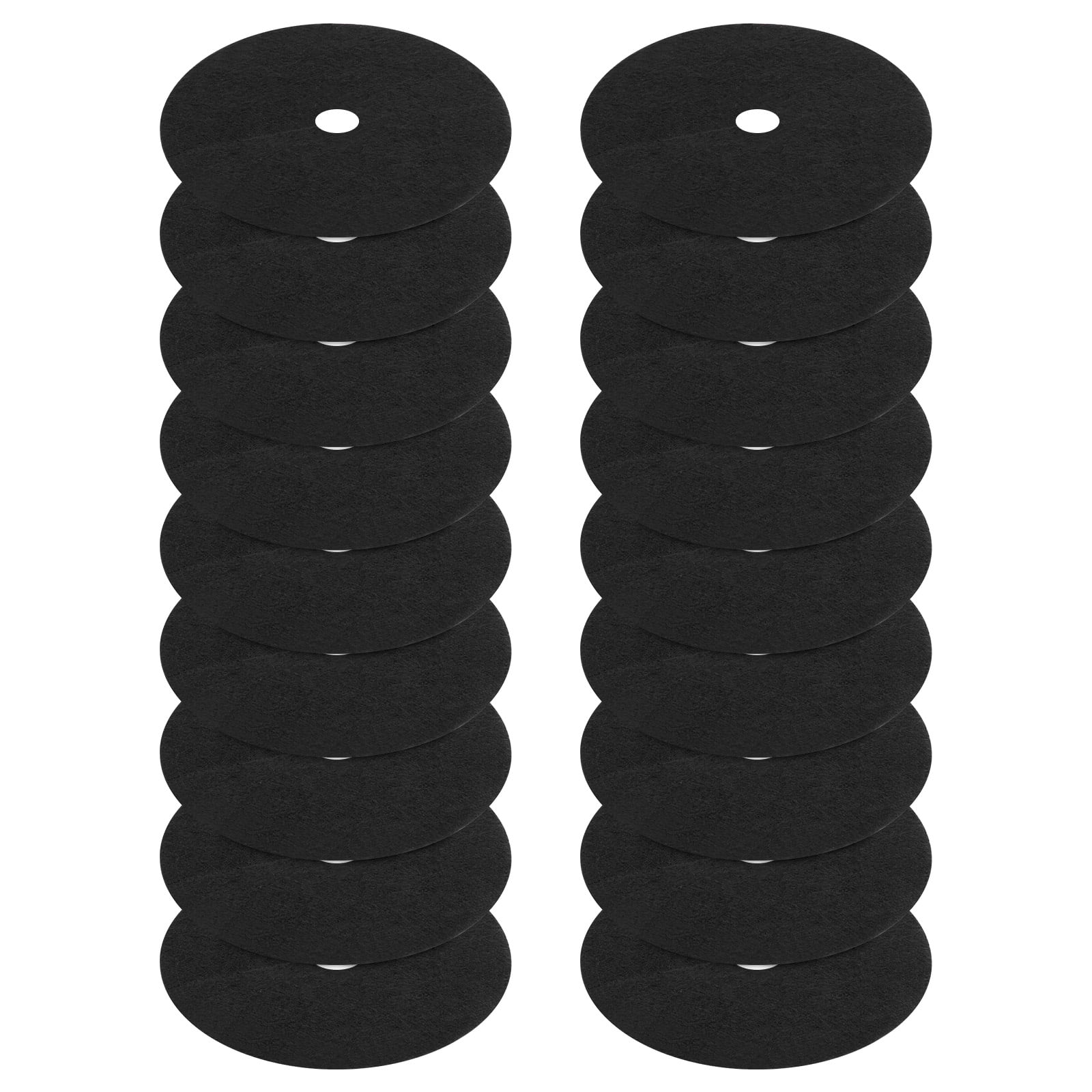 Uxcell 18 Pack Non Woven Tree Cover Rings,20.4 Inch Weed Fabric Cover,Apply To Tree Mulch Ring(Round Black)
