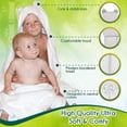 thumbnail image 3 of Liname Bamboo Baby Bath Towel, Ultra Soft Hooded Towel with Ears, Mouse, 3 of 6