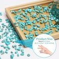 thumbnail image 2 of Sinkoo Howlite Turquoise Small Tumbled Chips 0.66 Lb/300g Crystal Stone Decorative Pebbles for Home Decoration & Fish Turtle Tank, Vase Filler, Plants Decor, 2 of 6