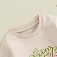 thumbnail image 5 of Bagilaanoe Newborn Baby Girl Oversized Romper Sweatshirt Long Sleeve Bodysuits Letter Print Pullover 3M 6M 12M 18M Infant Casual Tee Tops, 5 of 8