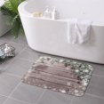 thumbnail image 7 of Non Slip Door Mat, Christmas Fir Tree Branch And Snowflake On Wooden Fast Drying Bath Tub Mats, Absorbent Bathroom Rugs Entrance Welcome Mat, Bath MatS for Tub, Floor, Home, Kitchen, Hotel,16x24in, 7 of 7