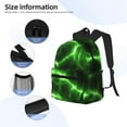 thumbnail image 5 of Gaeub Green Lightning School Backpack Waterproof Bookbag for Men Women College High School Bags, 5 of 8