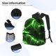 thumbnail image 3 of Disketp Green Lightning Mochila Ligera Clásica con Múltiples Bolsillos, Mochila Casual para Hombre y Mujer, Ideal para Escuela, Trabajo y Viajes, 3 of 6