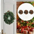 thumbnail image 5 of Wood Grain Wreath Hanger for Front Door, Heavy Duty Suction Cup Reef Hook for Glass Window, Christmas Thanksgiving Halloween Decor Prop, 5 of 7