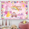 thumbnail image 4 of Princess Birthday Party Decorations, Pink Castle Birthday Backdrop Banner Castle Birthday Photo Background for Girls Birthday Party Decoration Supplie, 4 of 4