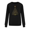 thumbnail image 6 of Womens Crewneck Sweatshirts - Christmas Tree Printed Graphic Loose Pullover Holiday Tops for Women Casual Festive (2XL, Black 09), 6 of 6