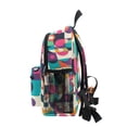 thumbnail image 4 of FORMRS Kids School Backpack with Front Zippered Pocket 12" Student Travel Daypack, Pink Geometric, 4 of 6