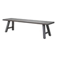 thumbnail image 1 of Marina Brown Aluminum Patio Backless Bench, 1 of 9