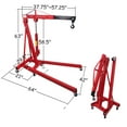 thumbnail image 2 of HTTMT- 2 TON Red 4400lb Heavy Duty Engine Motor Hoist Cherry Picker Shop Crane Lift, 2 of 3