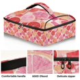 thumbnail image 2 of Iauyy Casserole Carrier for Hot Food Insulated Casserole Travel Carry Bag with Lid Food Warmer Bag for Party/Picnic,Grapefruit, 2 of 7