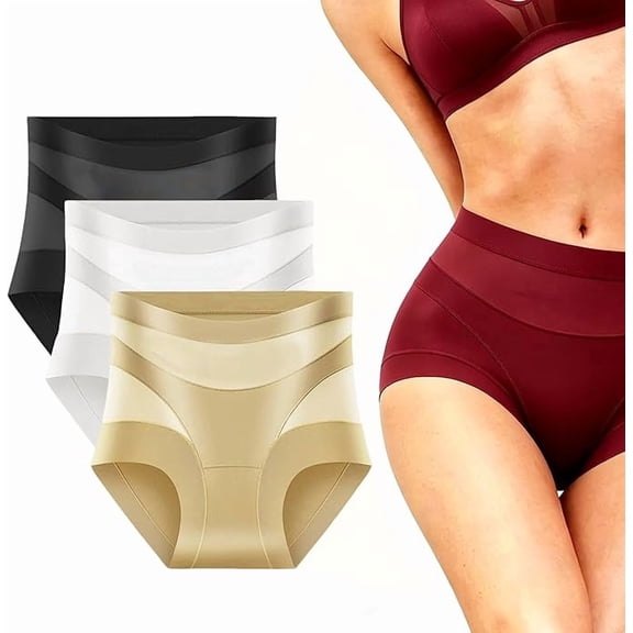 Tummy Control Panties, Women's High-Waisted Seamless Bodyshorts, Breathable Butt Lifting Full Coverage Panties(Medium)
