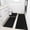 Black, variant on Ileading 3pcs Bathroom Rugs Set with U-Shaped Mat, Non Slip, Soft, Absorbent Bath Mats for Tub, Shower, Toilet 18"x26"+18"x48"+U Shape 20"x24" Brown