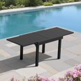 thumbnail image 3 of Crestlive Products Expandable Aluminum Outdoor Patio Dining Table for 6-8, Extendable 41" to 83", Weather-Resistant, 3 of 9